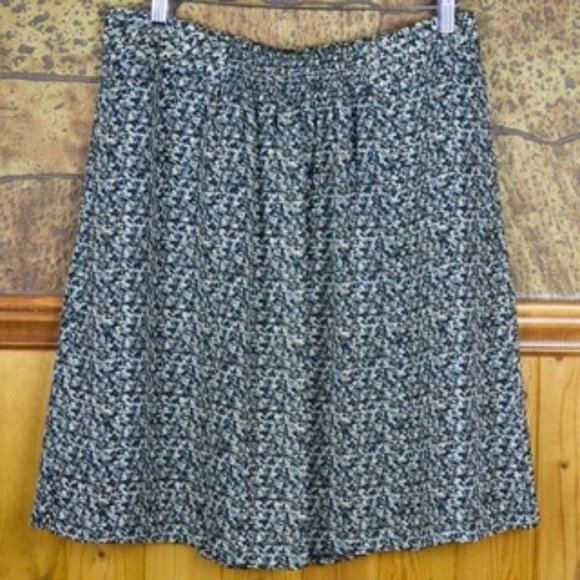 Sportscraft Skirt Black and White Floral - Picture 1 of 3
